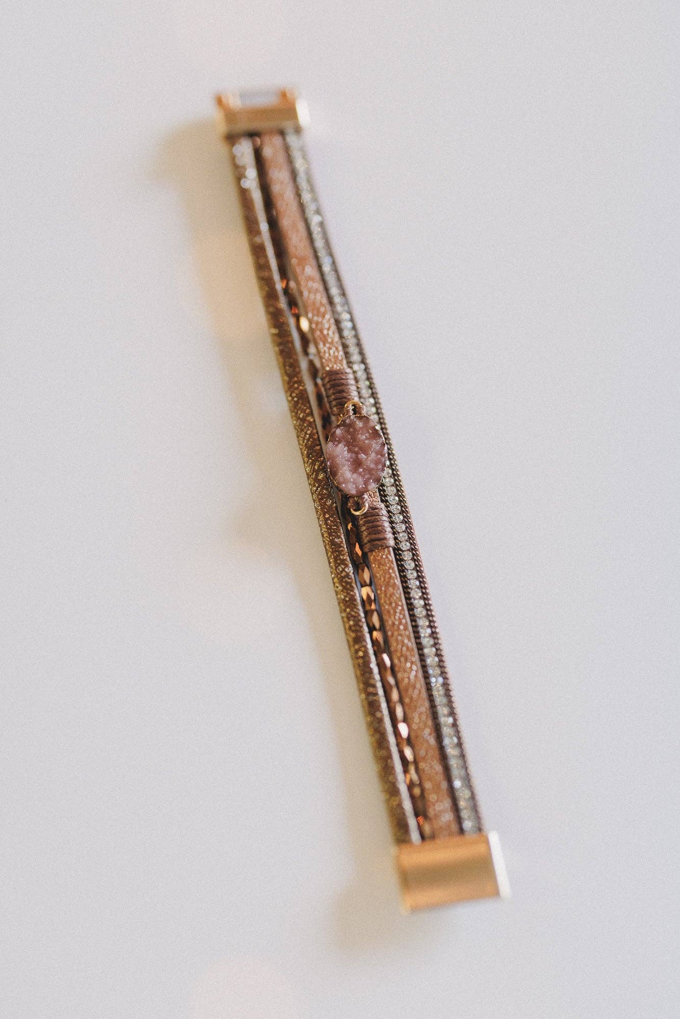 Dusty Horizon Layered Bracelet - Camel