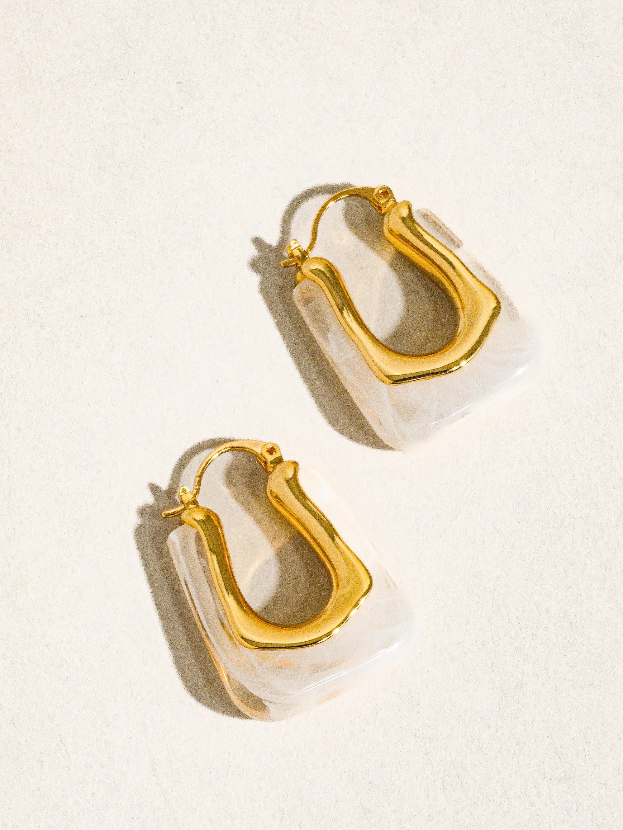 18k Gold-plated U-shaped Earring