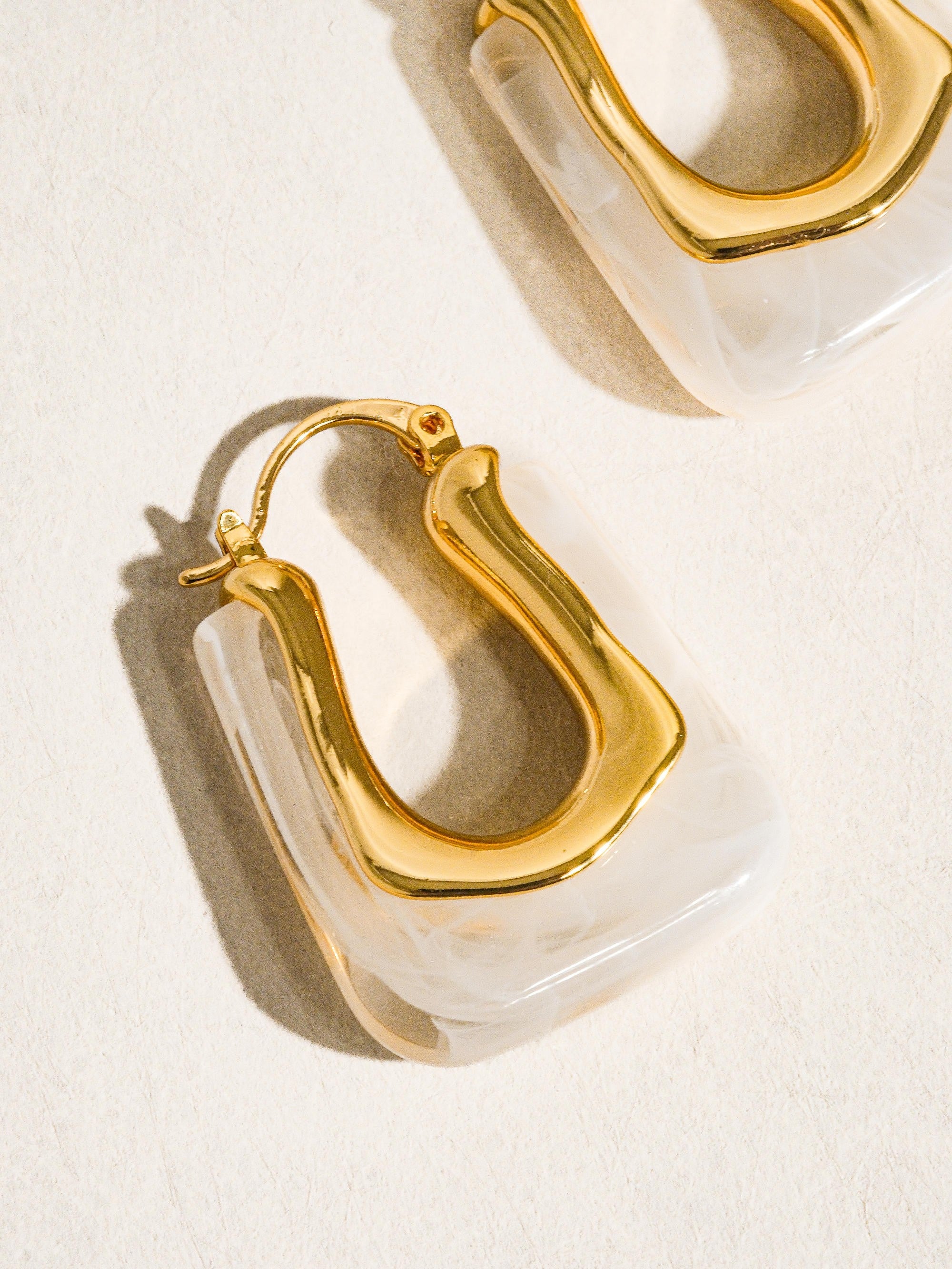 18k Gold-plated U-shaped Earring