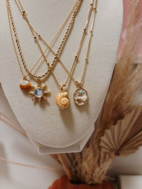 Driftaway Jewelry - Opal Sunburst Necklace