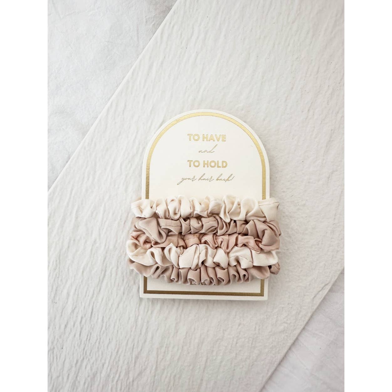 5pc Skinny Silk Hair Tie Scrunchie Set