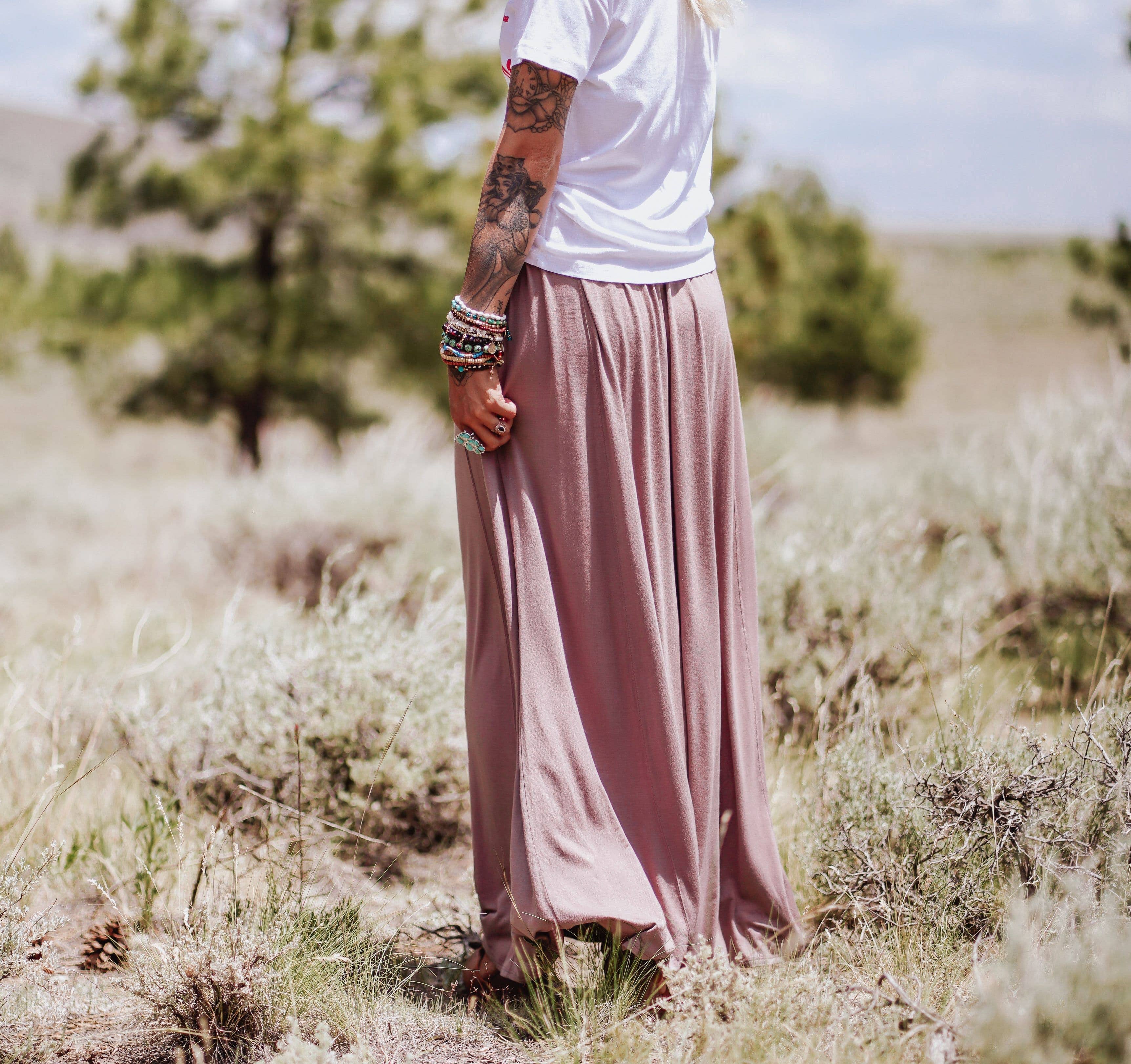 The Perfect Pocketed Maxi Skirt - Mocha