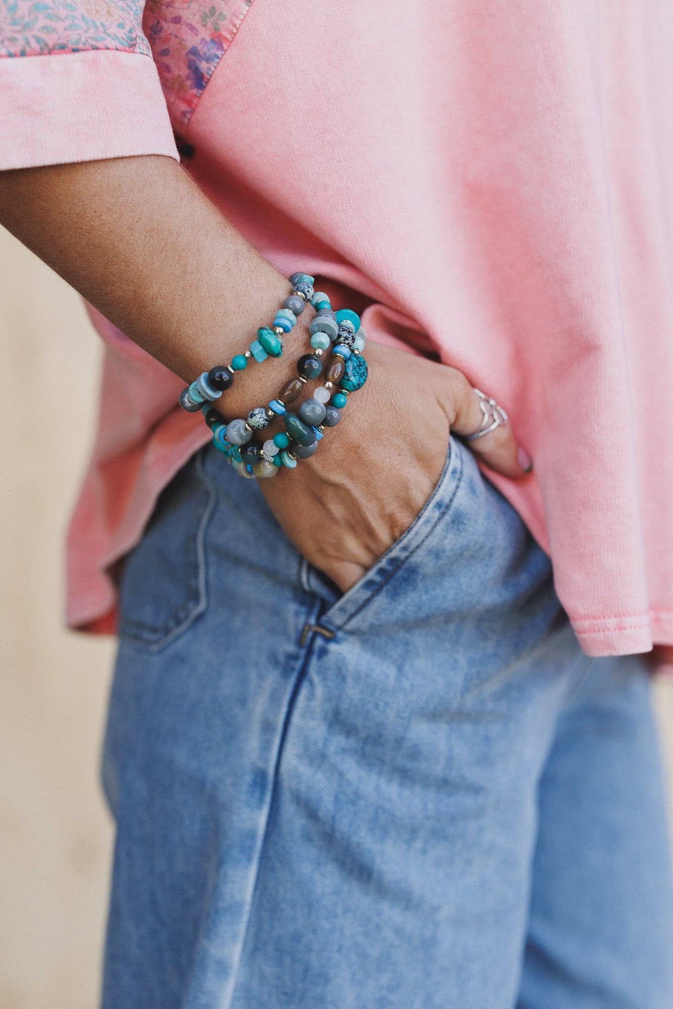 Nika Bracelets- Blue Multi