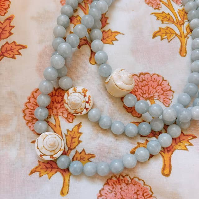 Driftaway Jewelry - Blue Jean Shell Necklace