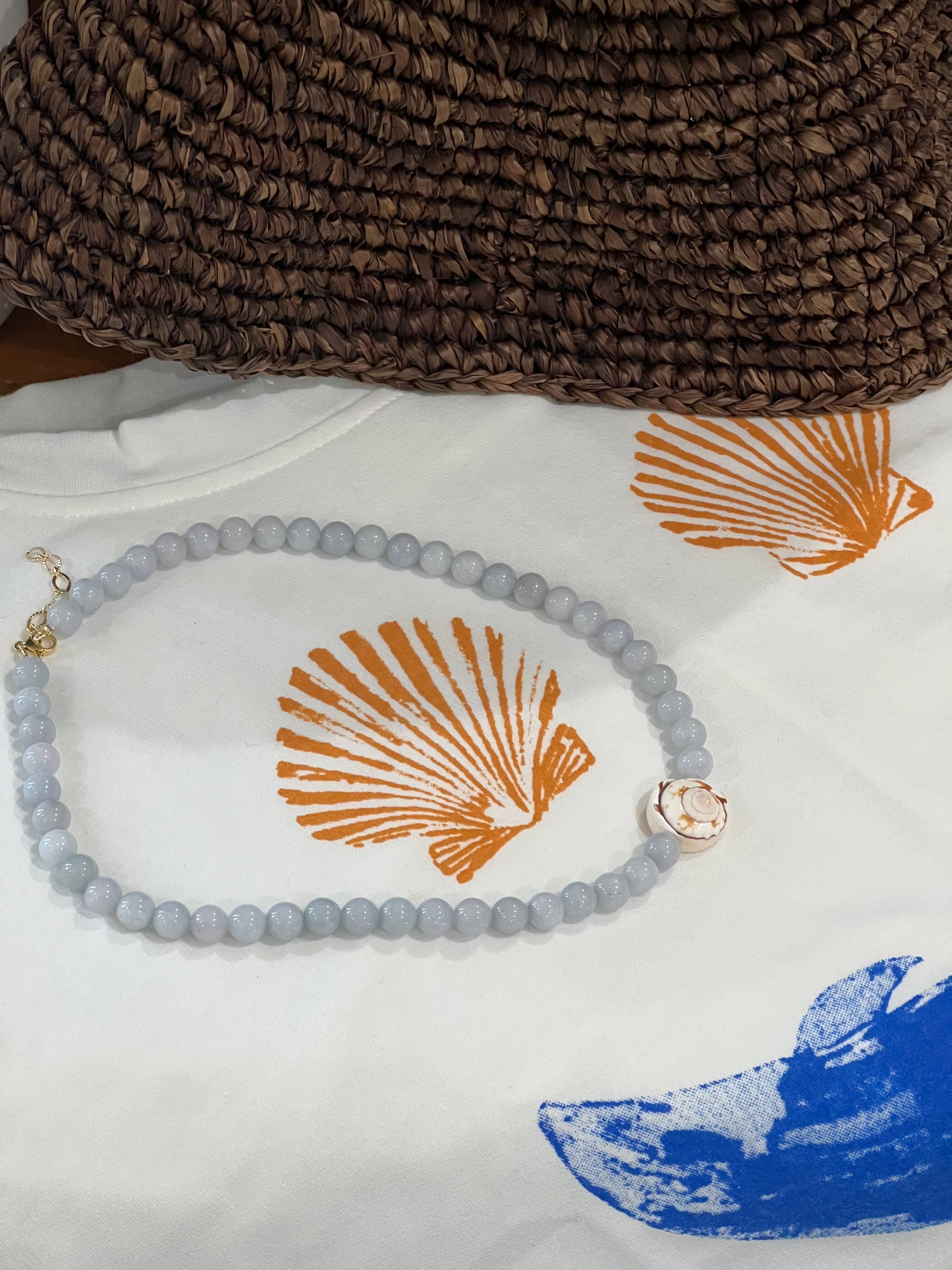 Driftaway Jewelry - Blue Jean Shell Necklace