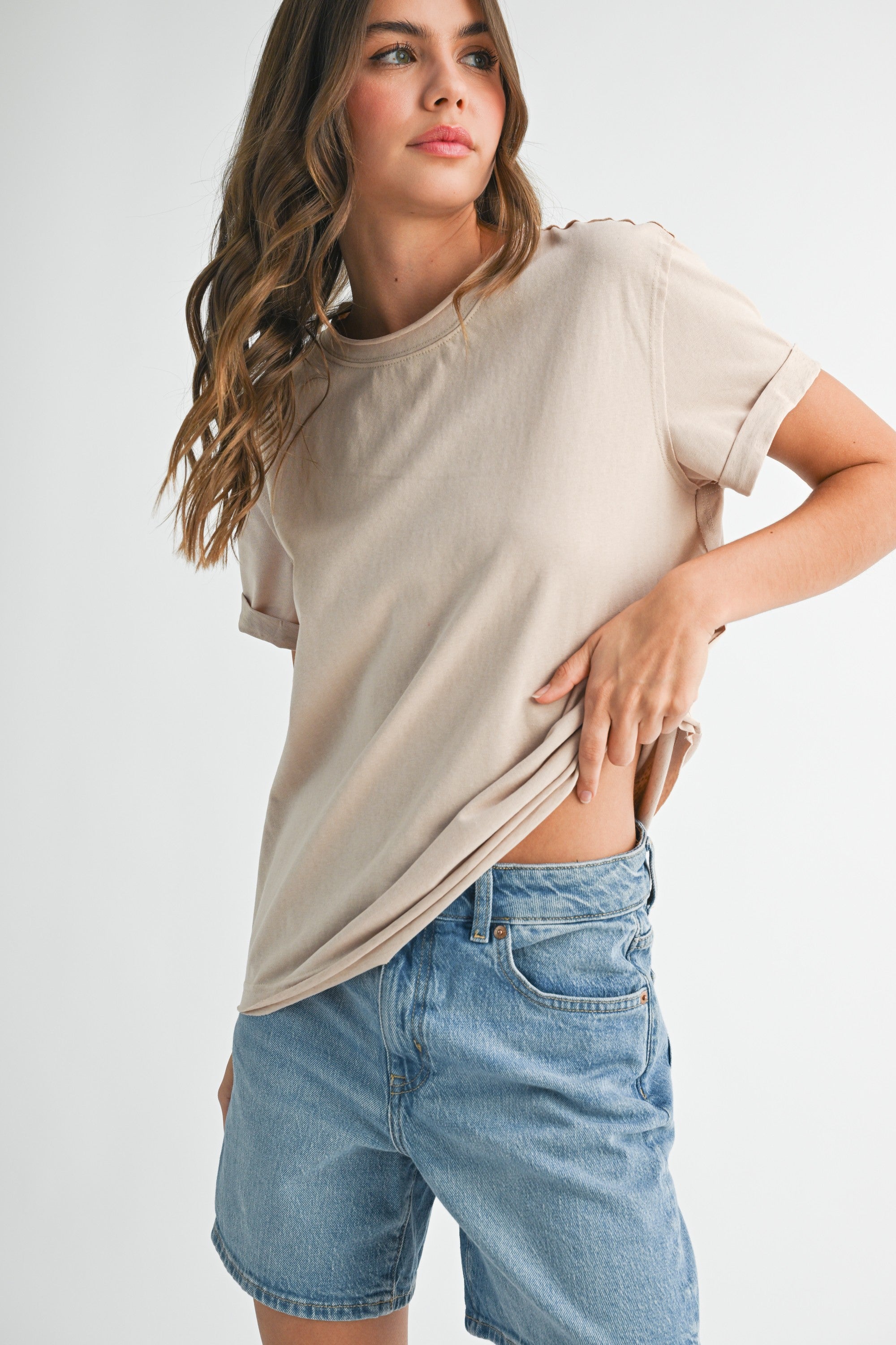 Mali Oat Baby Tee Short Sleeve Top