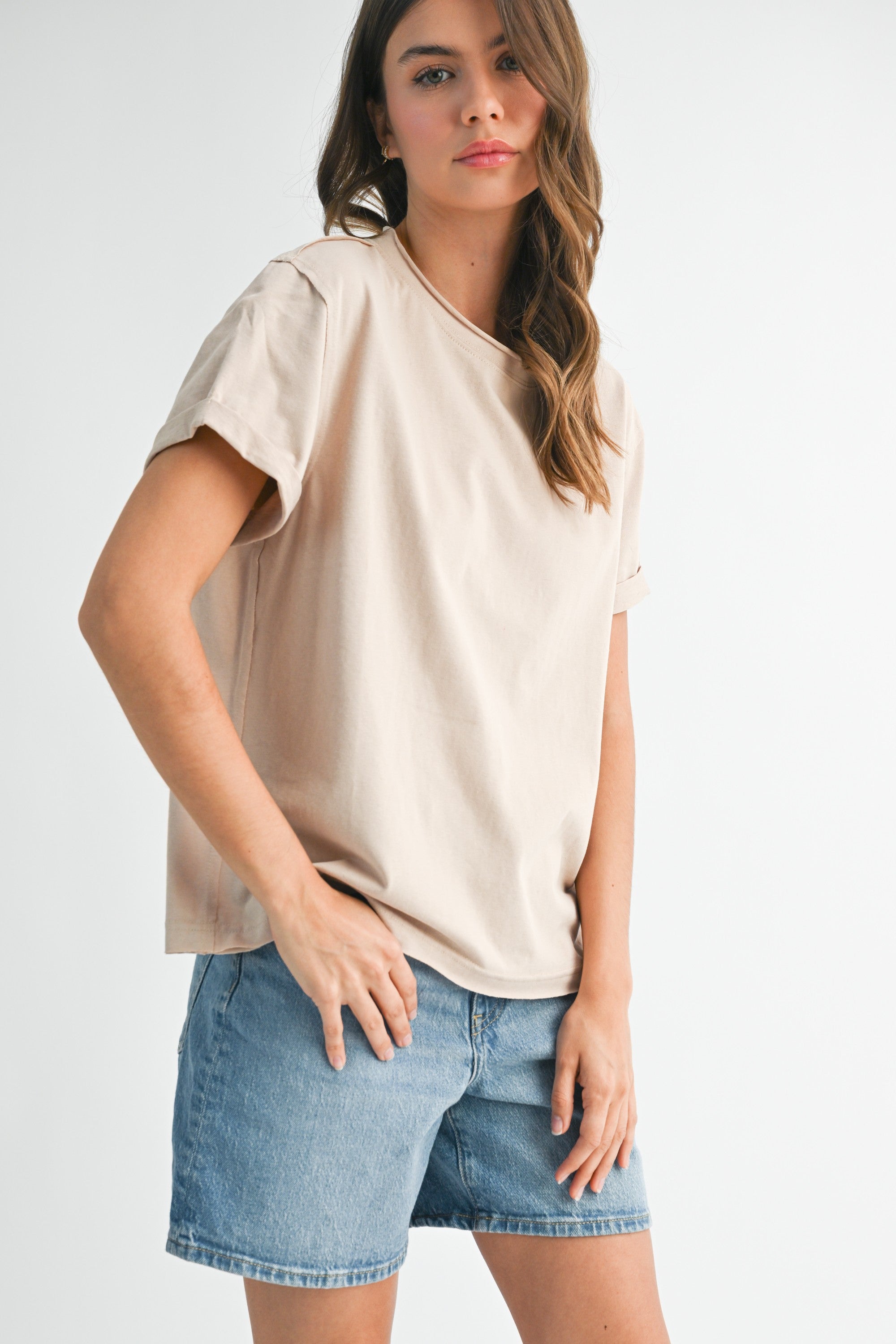 Mali Oat Baby Tee Short Sleeve Top
