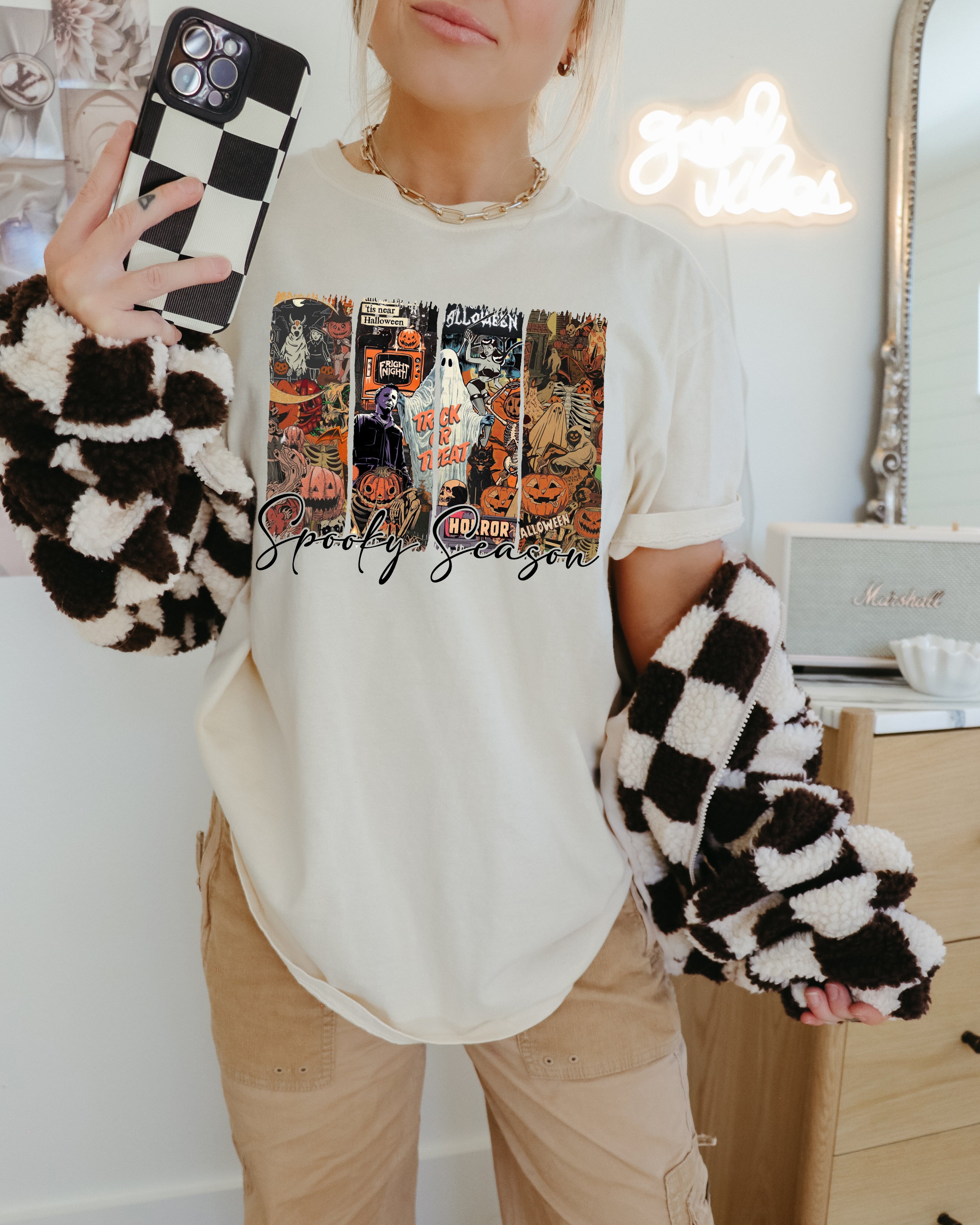 Spooky Season Collage Tee