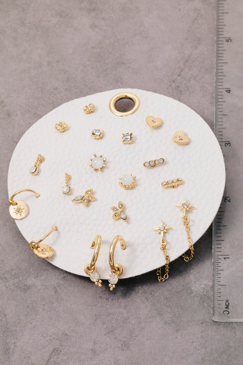 Ten Pair Assorted Mini Earrings Set