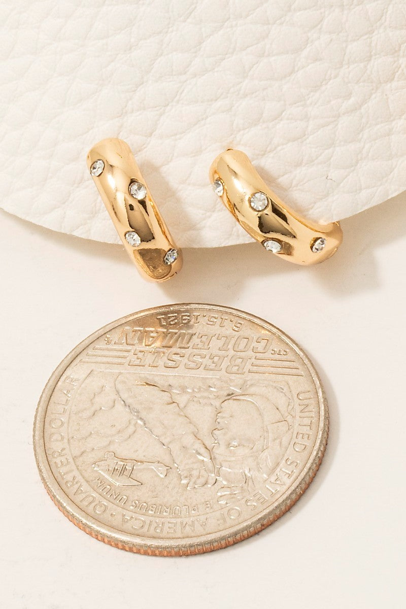 Three Pair Mini Hoop Earrings Set