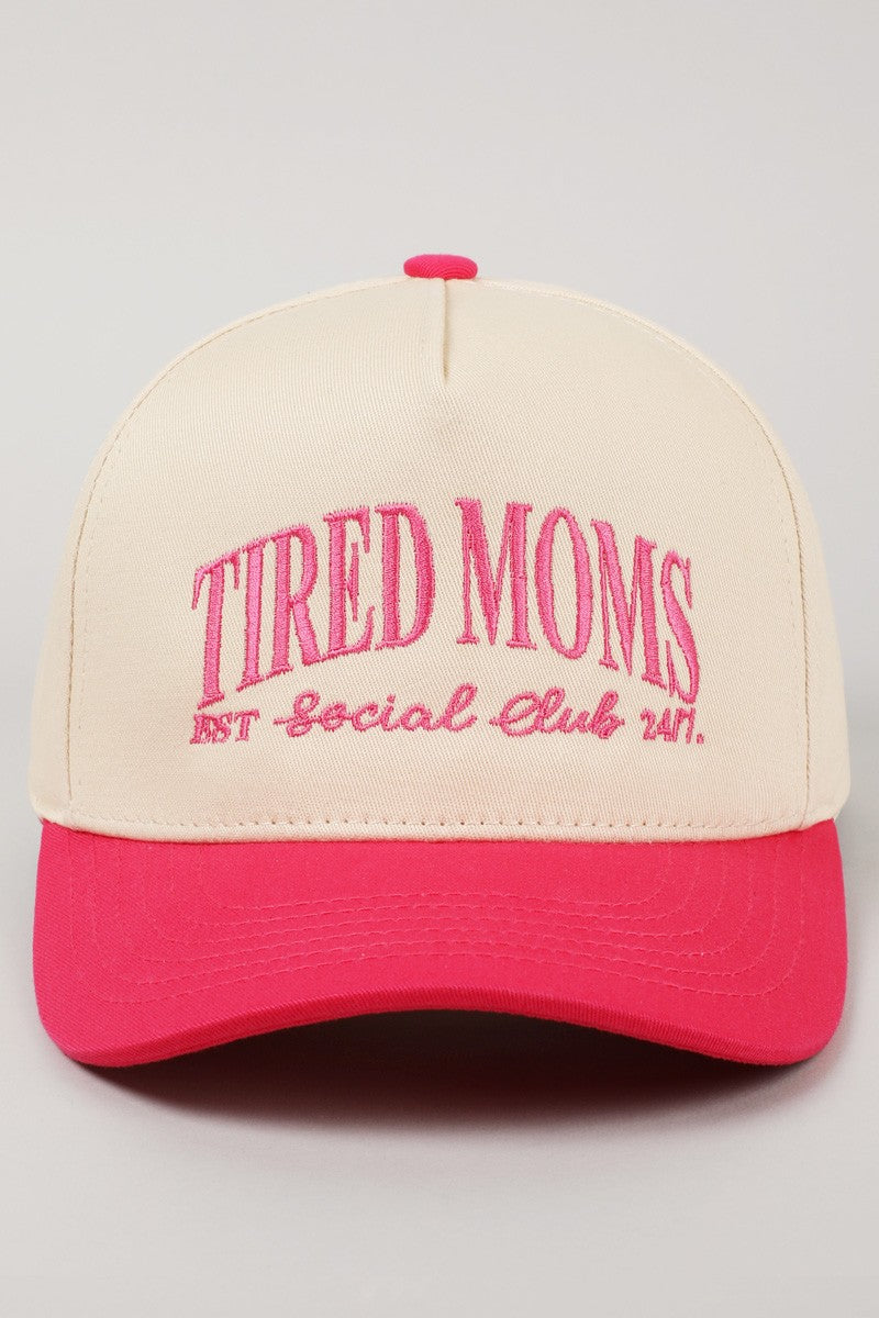 Tired Moms Est. Social Club 24/7 Embroidered Trucker Hat