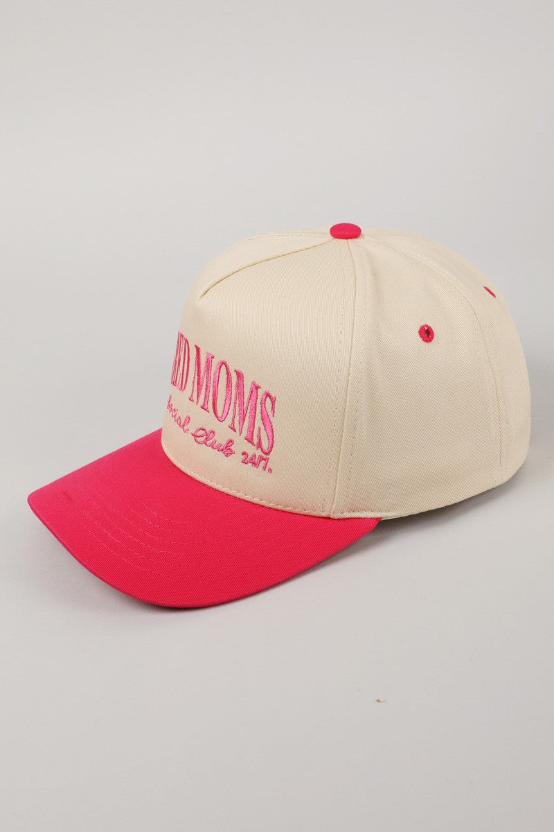 Tired Moms Est. Social Club 24/7 Embroidered Trucker Hat