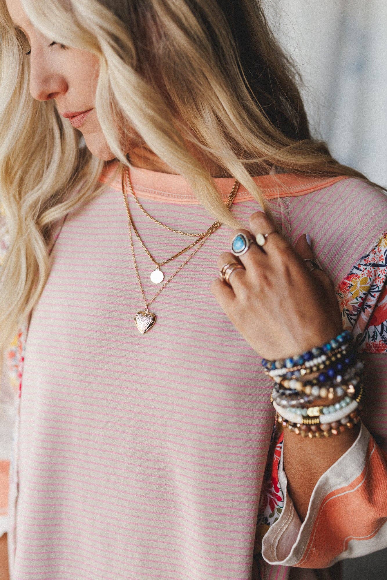 Eternal Love Locket Necklace - Gold