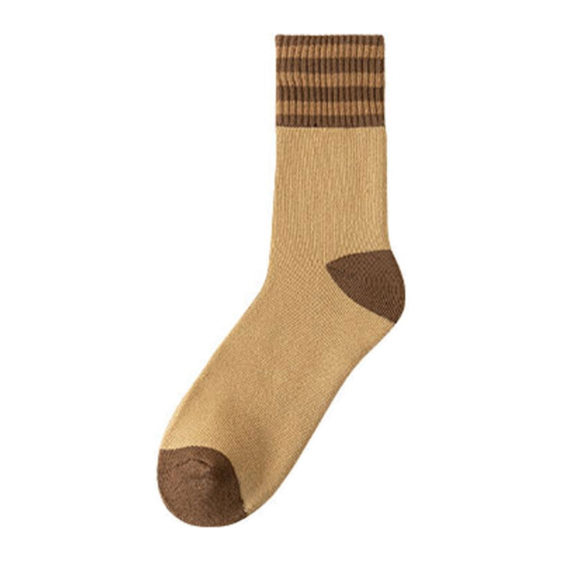 Color Block Striped Thermal Lined Socks