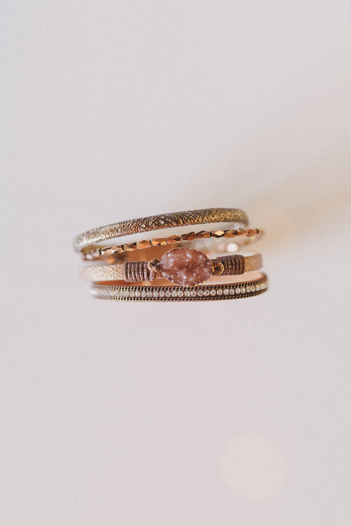 Dusty Horizon Layered Bracelet - Camel