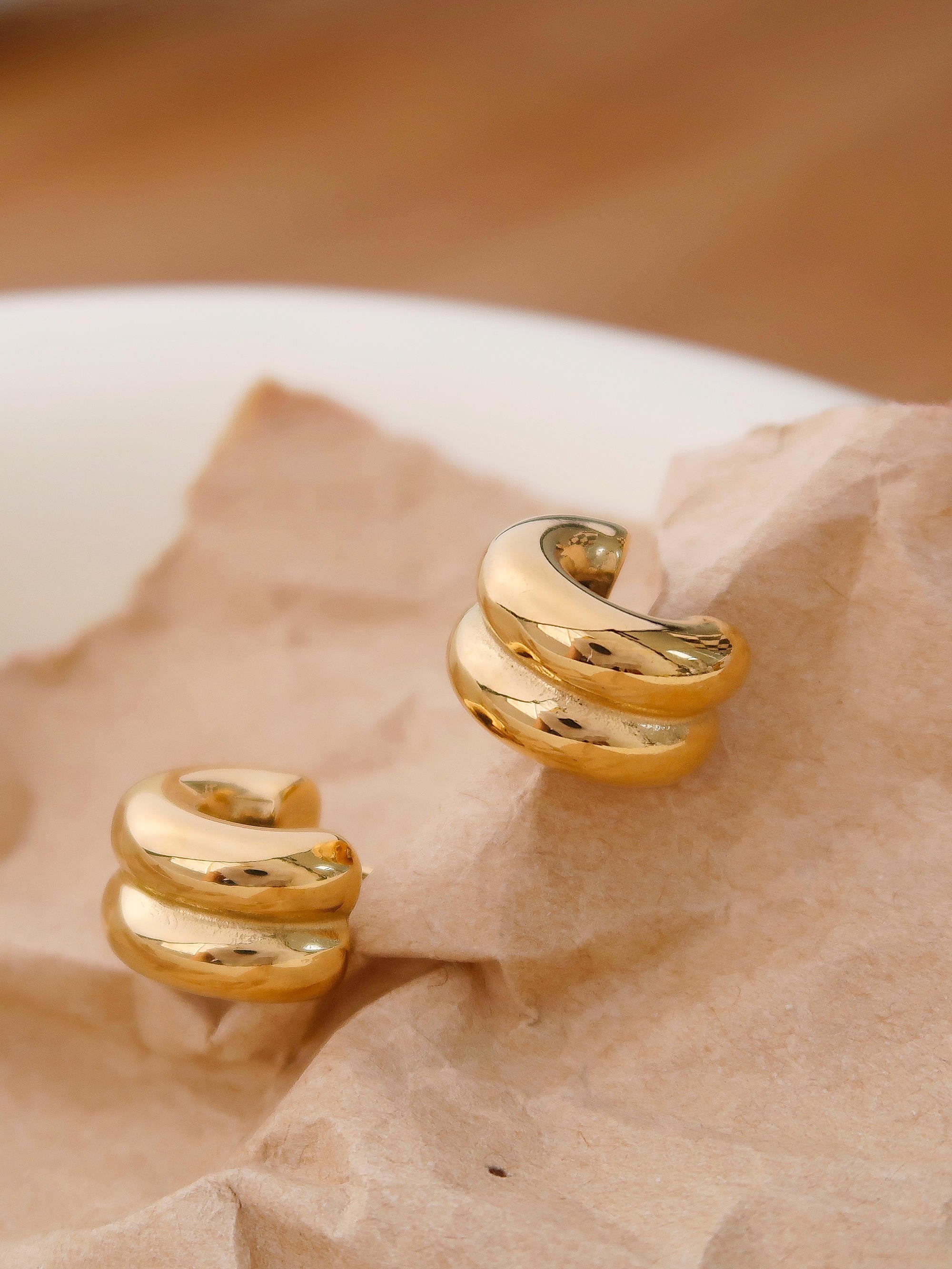 Double C-Hoop Earring