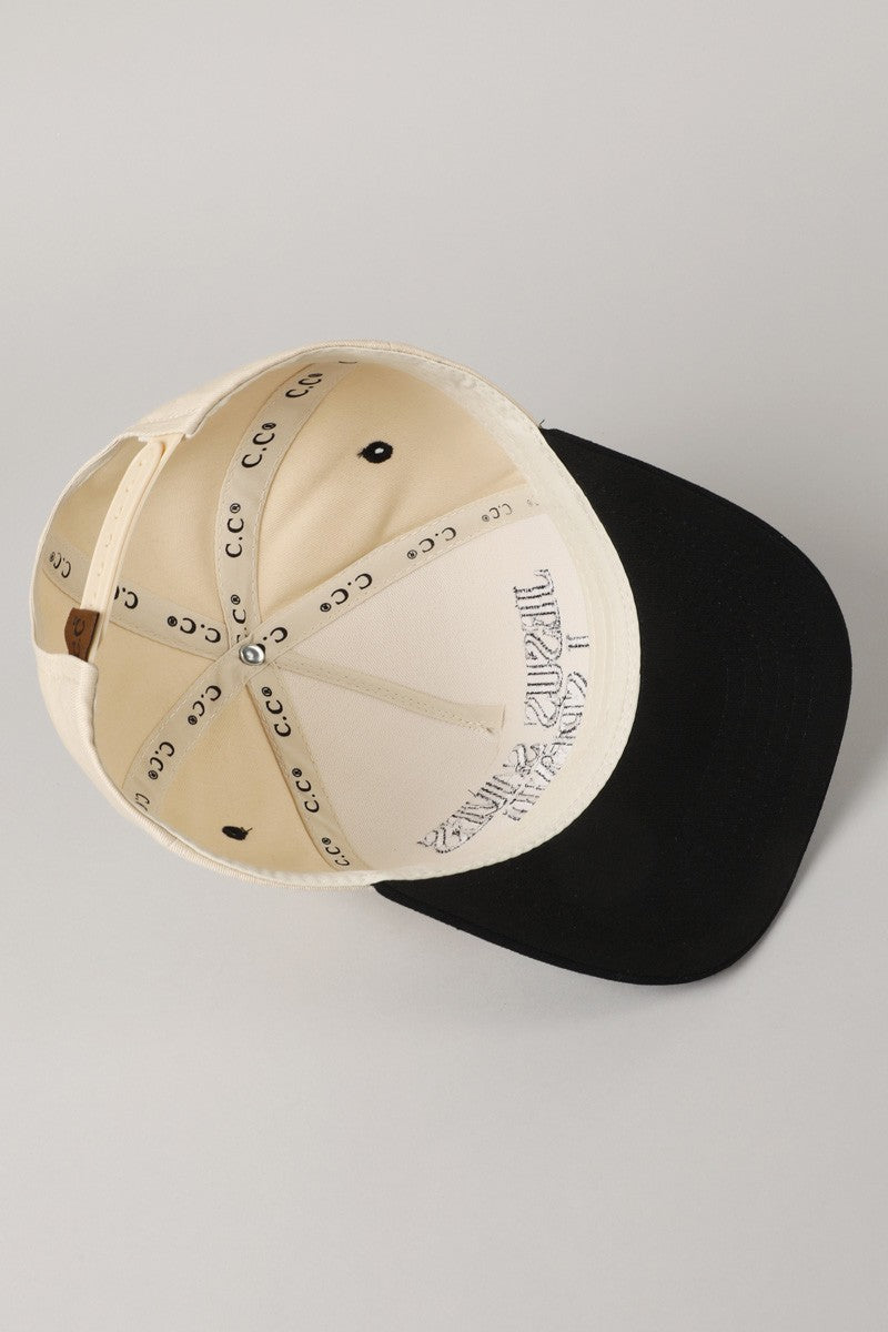 Jesus Saves I Spend Black Embroidered Trucker Hat