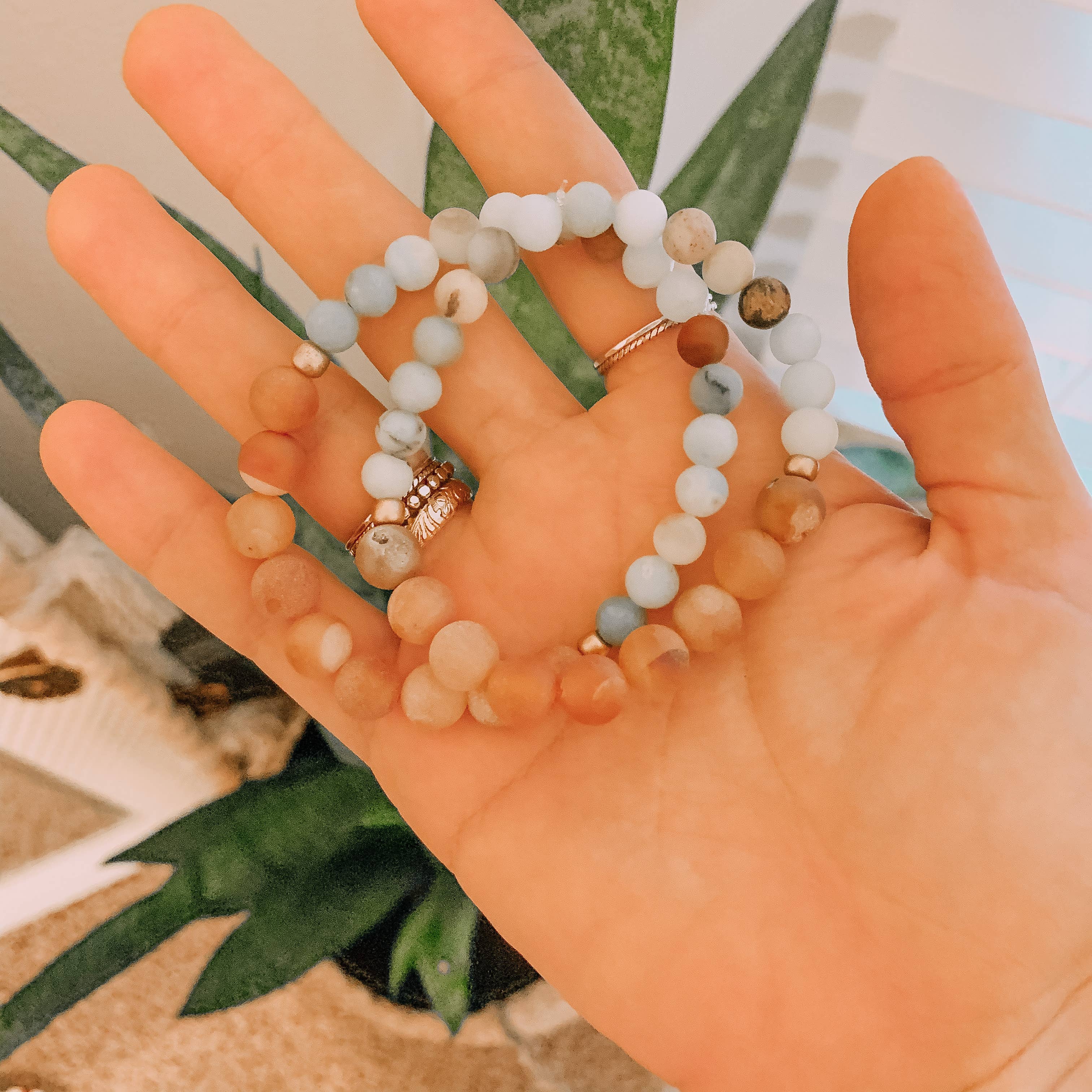Driftaway Jewelry - Coastal Gemstone Beaded Bracelet