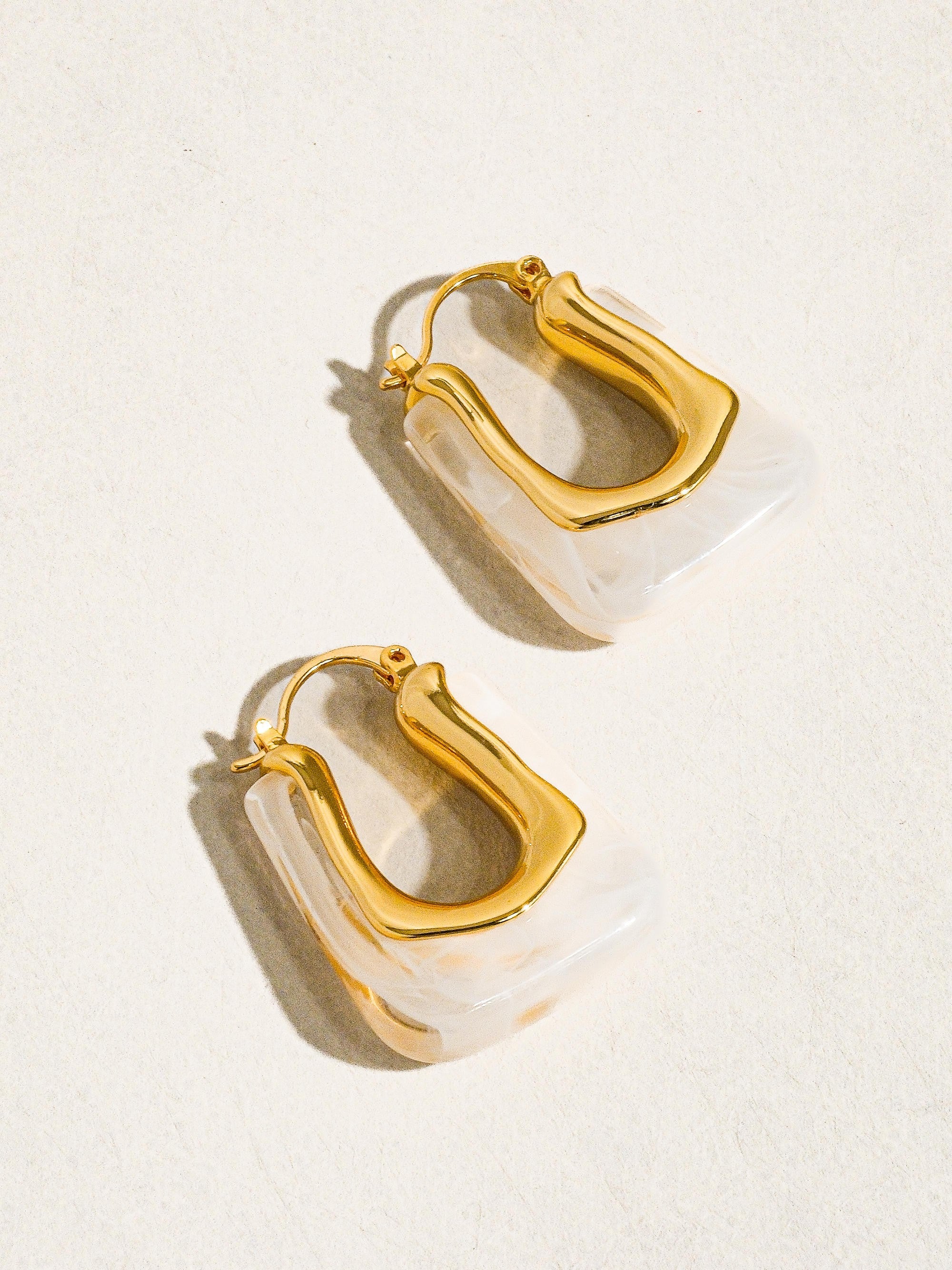 18k Gold-plated U-shaped Earring