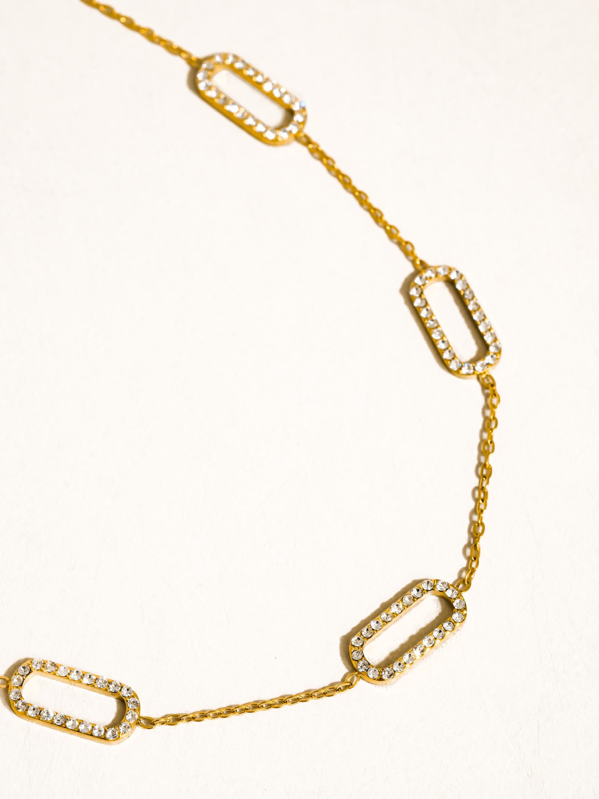 Burnisse 18k Gold Dainty Geometric Necklace