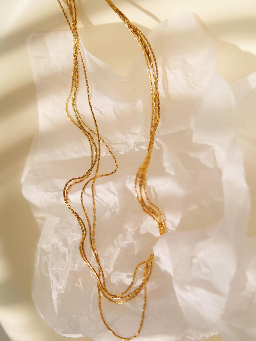 18k Gold Layered Dainty Chain Necklace
