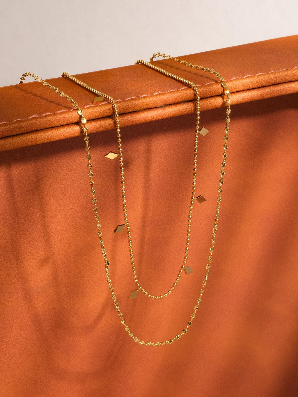 18k Gold Layered Tassel Necklace