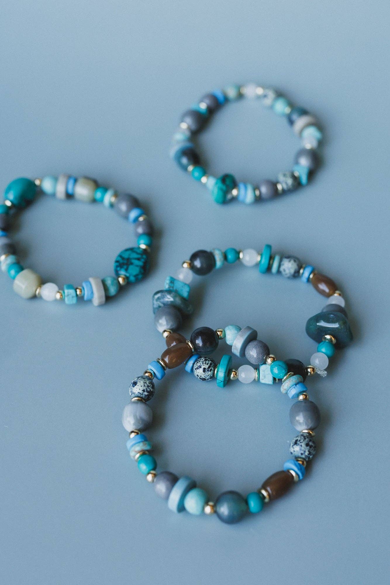 Nika Bracelets- Blue Multi