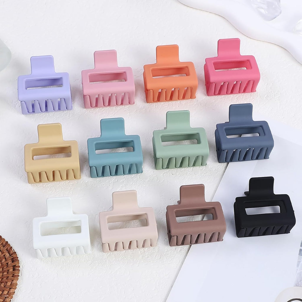 2 Inch Matte Square Hair Claw Clips