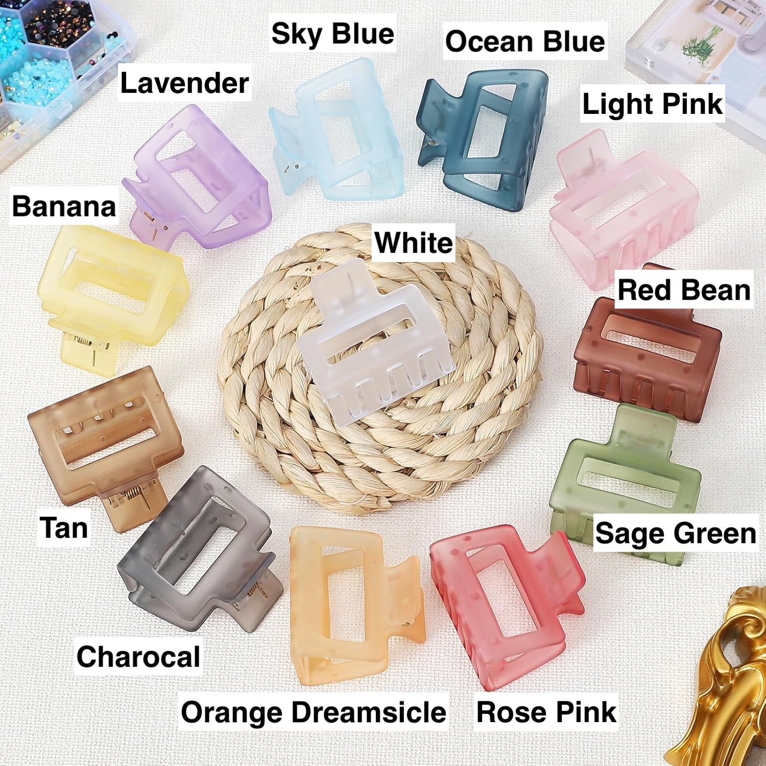 2 Inch Medium Acrylic Hair Claw Clip