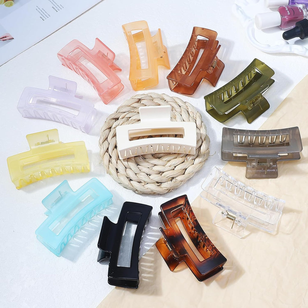3.5 Inch Jelly Hair Claw Clips