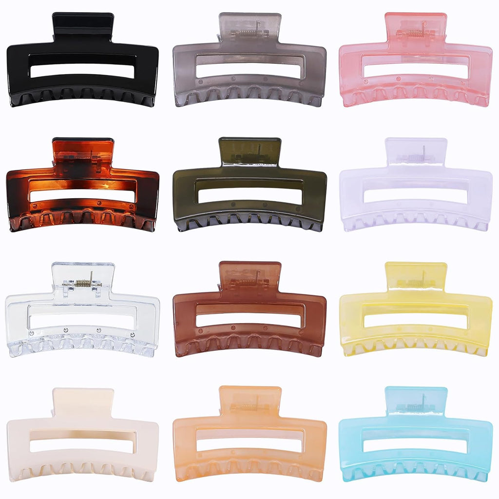 3.5 Inch Jelly Hair Claw Clips