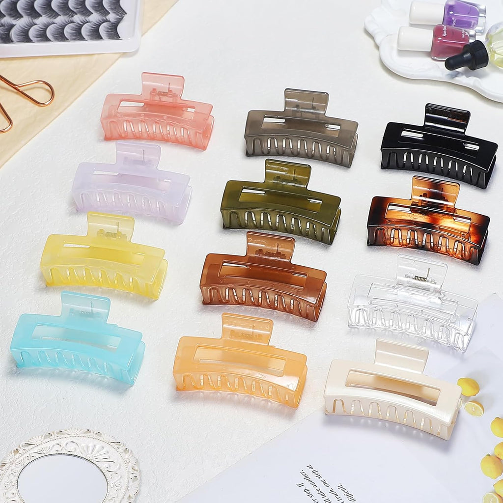 3.5 Inch Jelly Hair Claw Clips