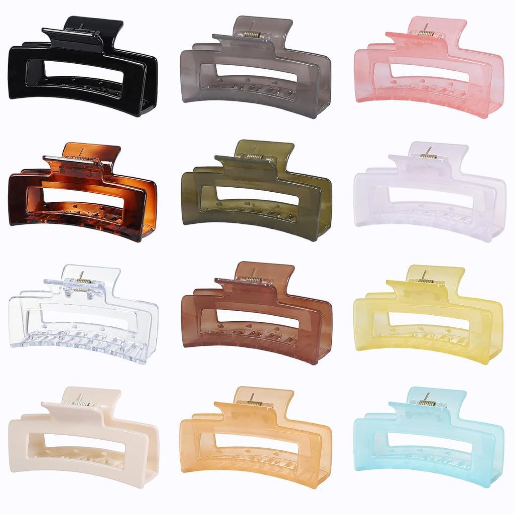 3.5 Inch Jelly Hair Claw Clips