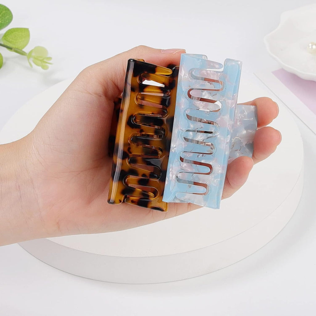 3 Inch Multi-Color Tortoise Hair Clips