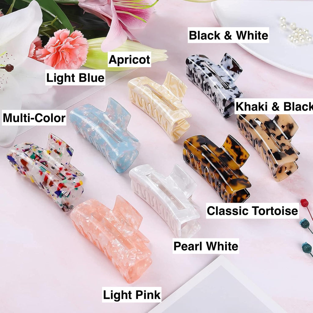 3 Inch Multi-Color Tortoise Hair Clips