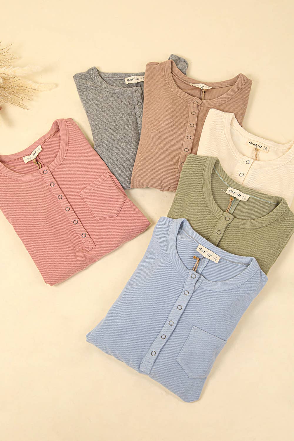 Soft Brushed Sky Blue Solid Knit Casual Top