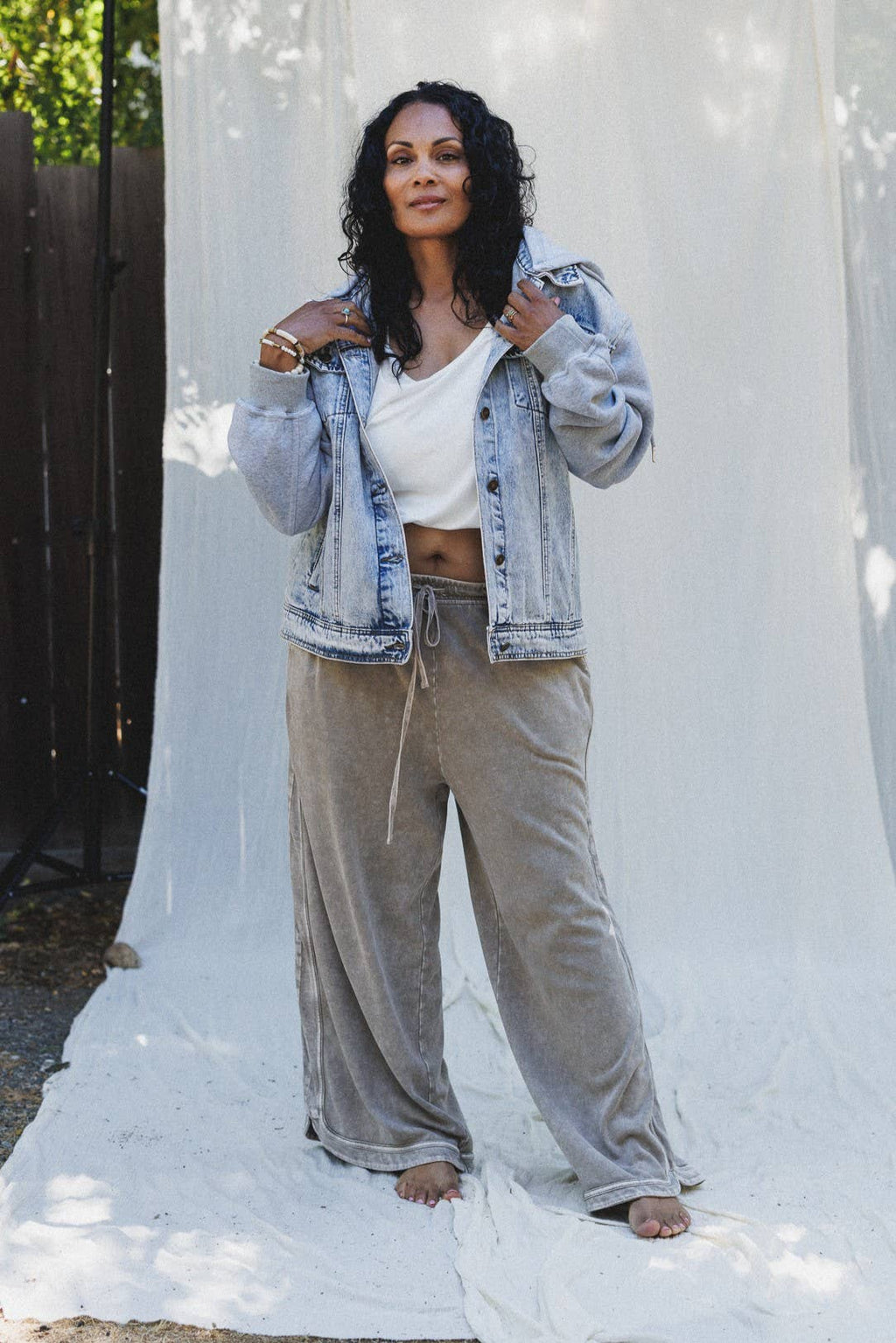 Three Bird Nest - My Boyfriends Denim Jacket - Blue Light Wash