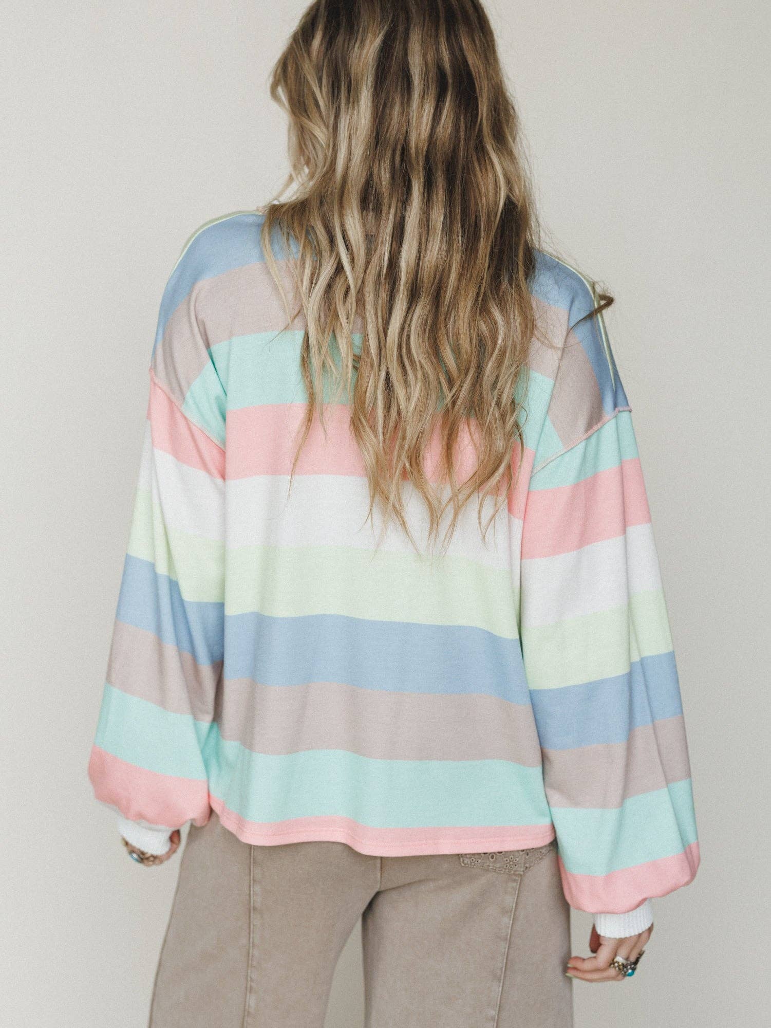 Striped Darlin Long Sleeve Top