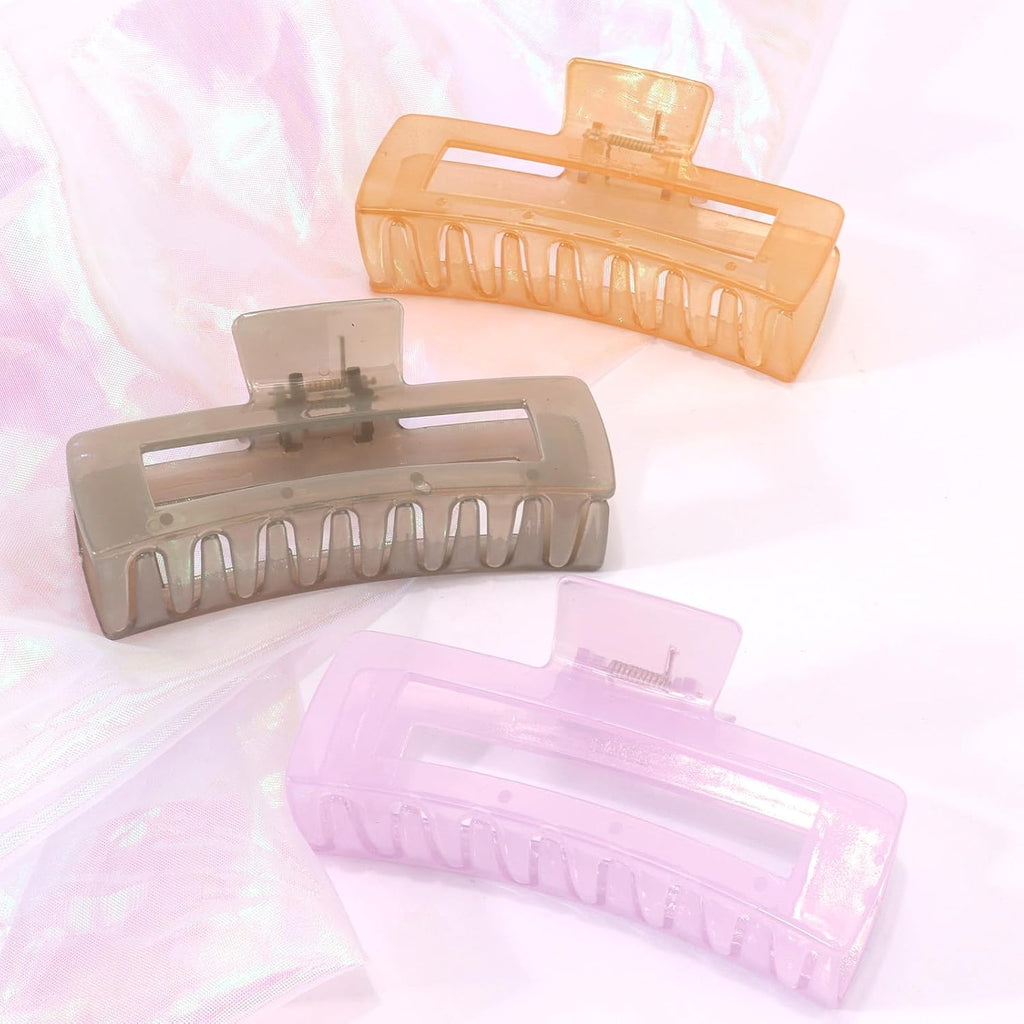 5 Inch Extra Large Rectangle Hair Claw Clips