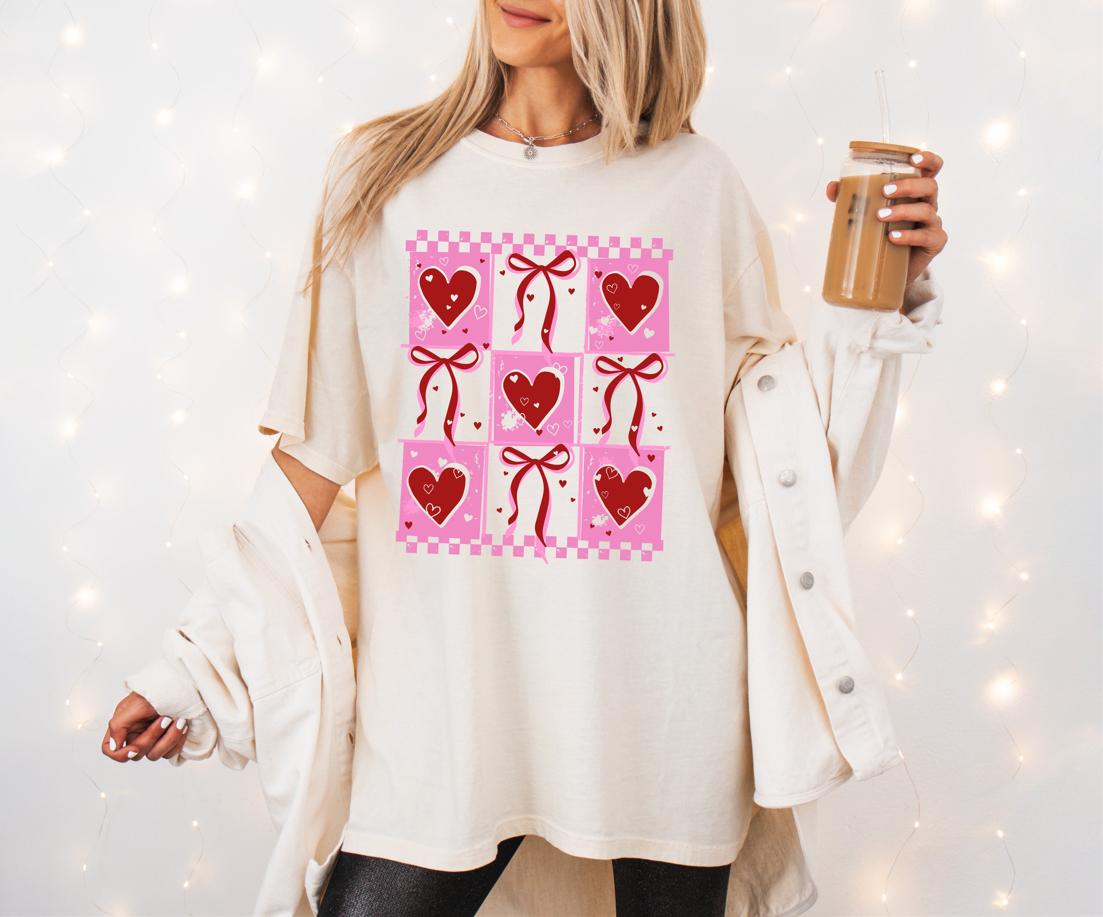 Hearts & Bows Tee or Crew Sweatshirt