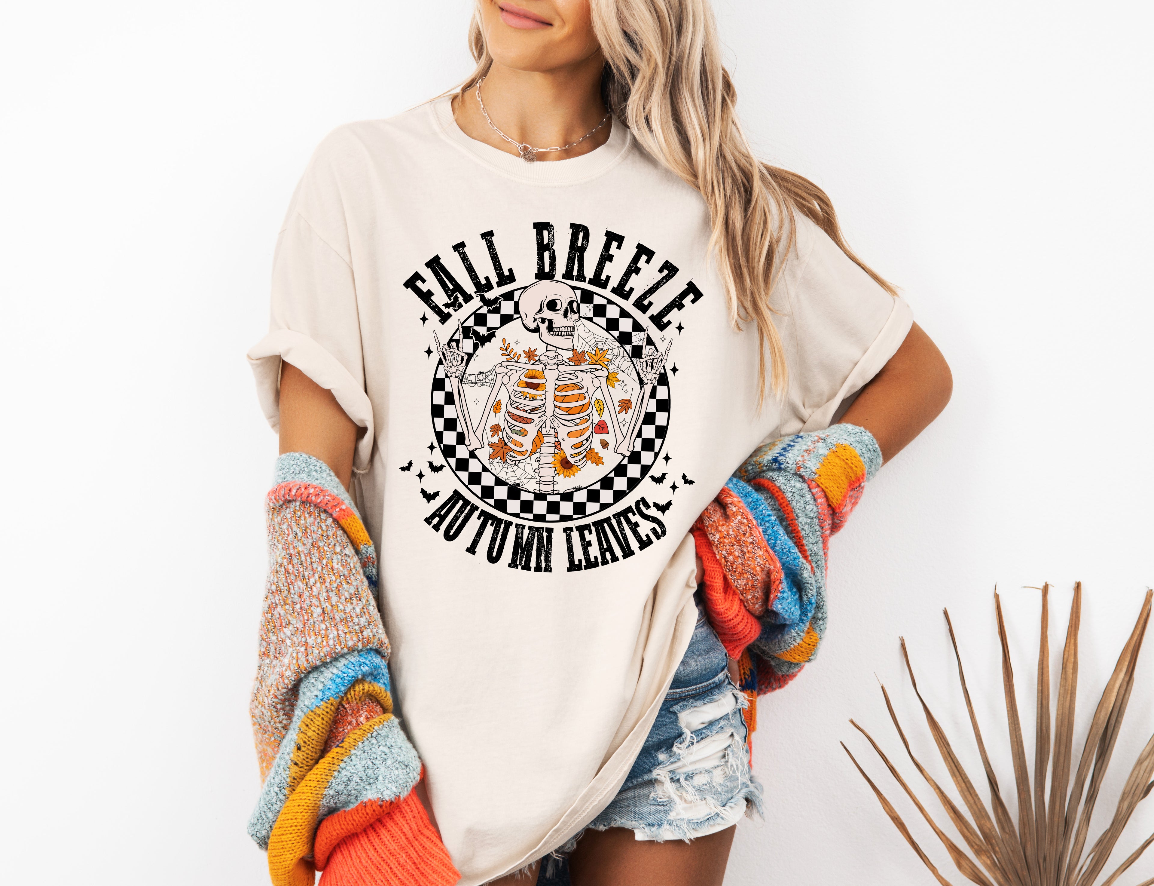 Fall Breeze Autumn Leaves Tee