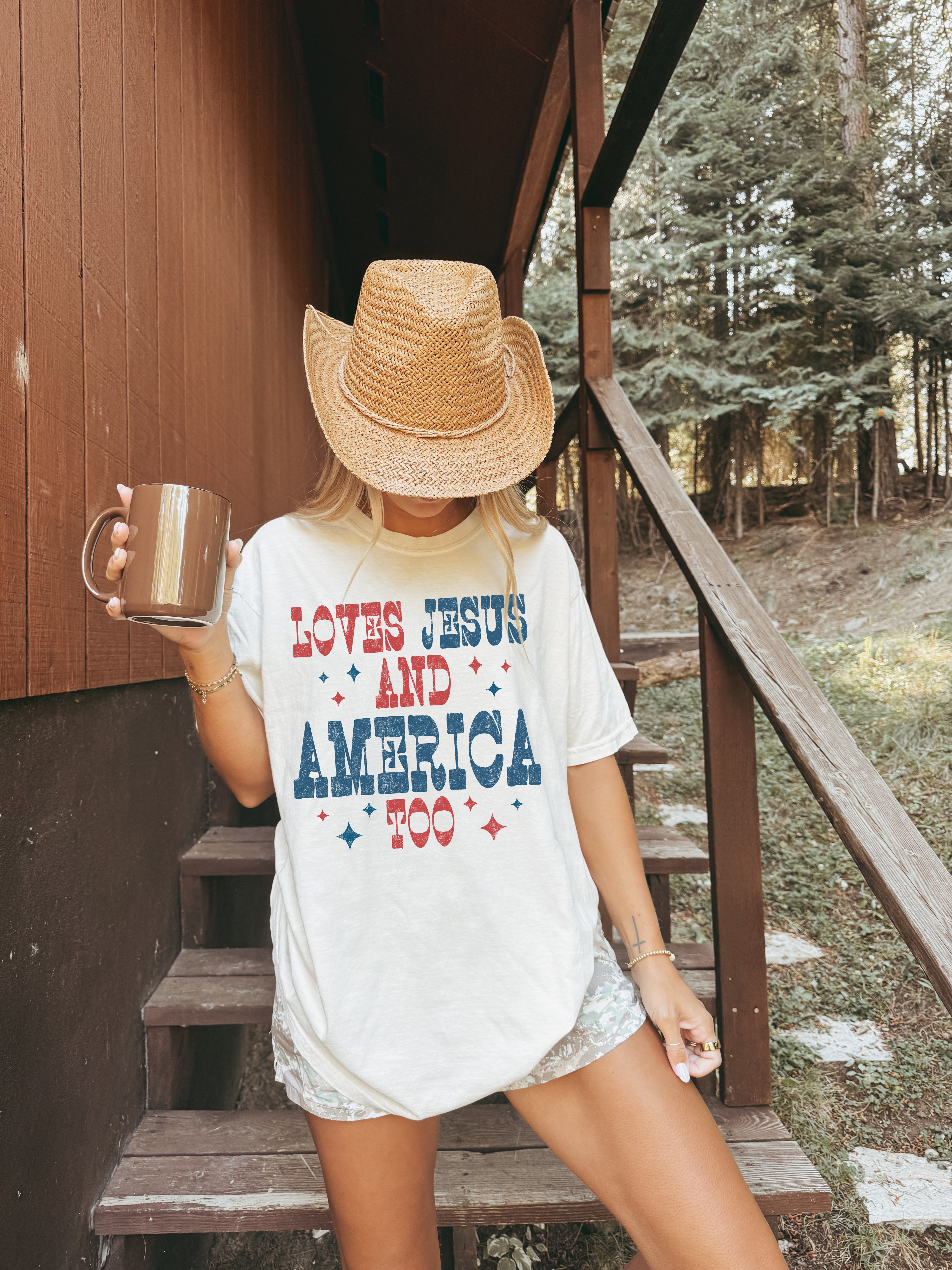 *PREORDER* Loves Jesus and America Too Tee