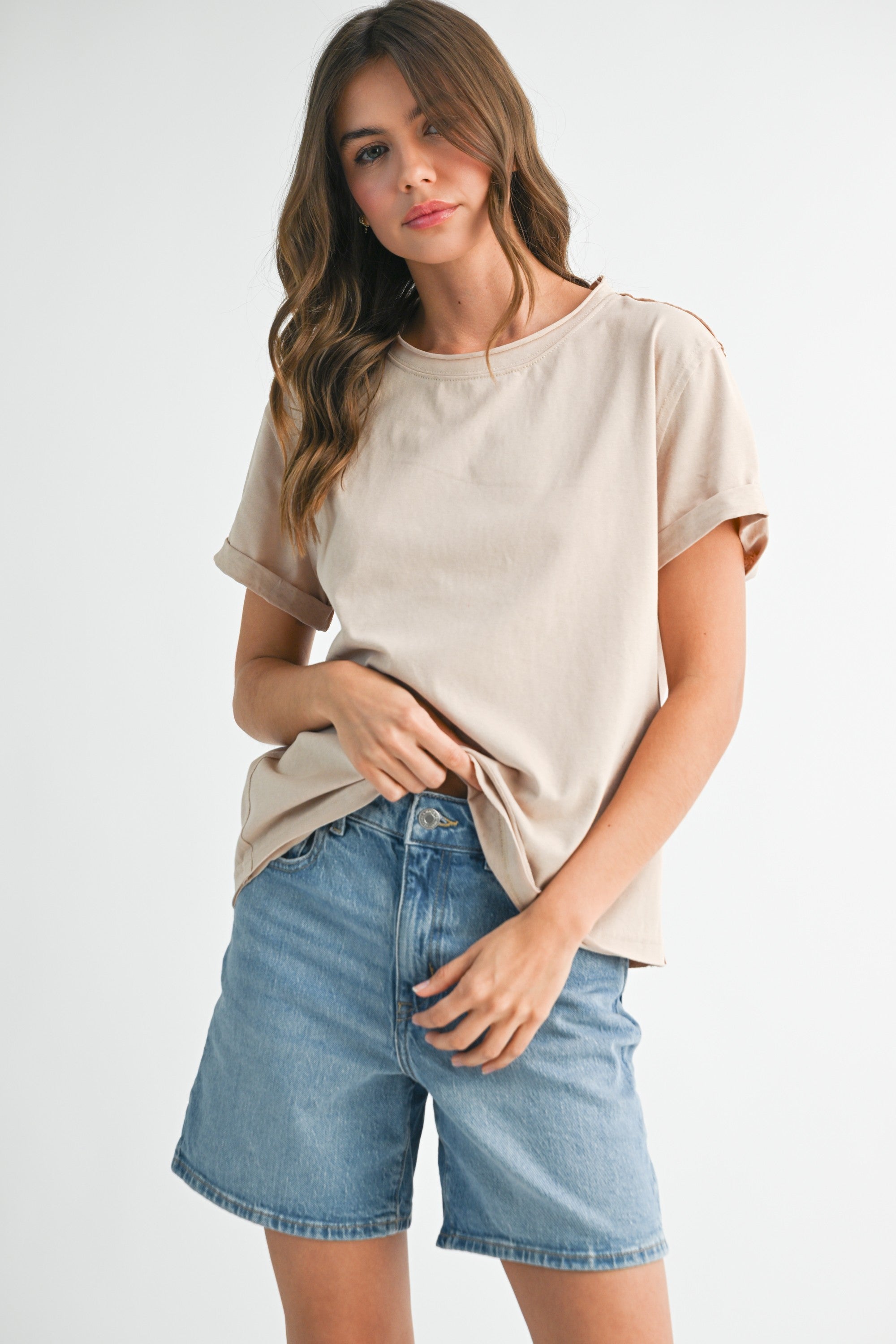Mali Oat Baby Tee Short Sleeve Top