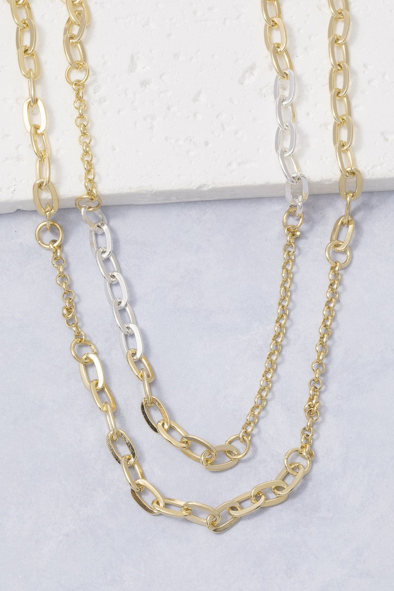 Mixed Link Chain Necklace