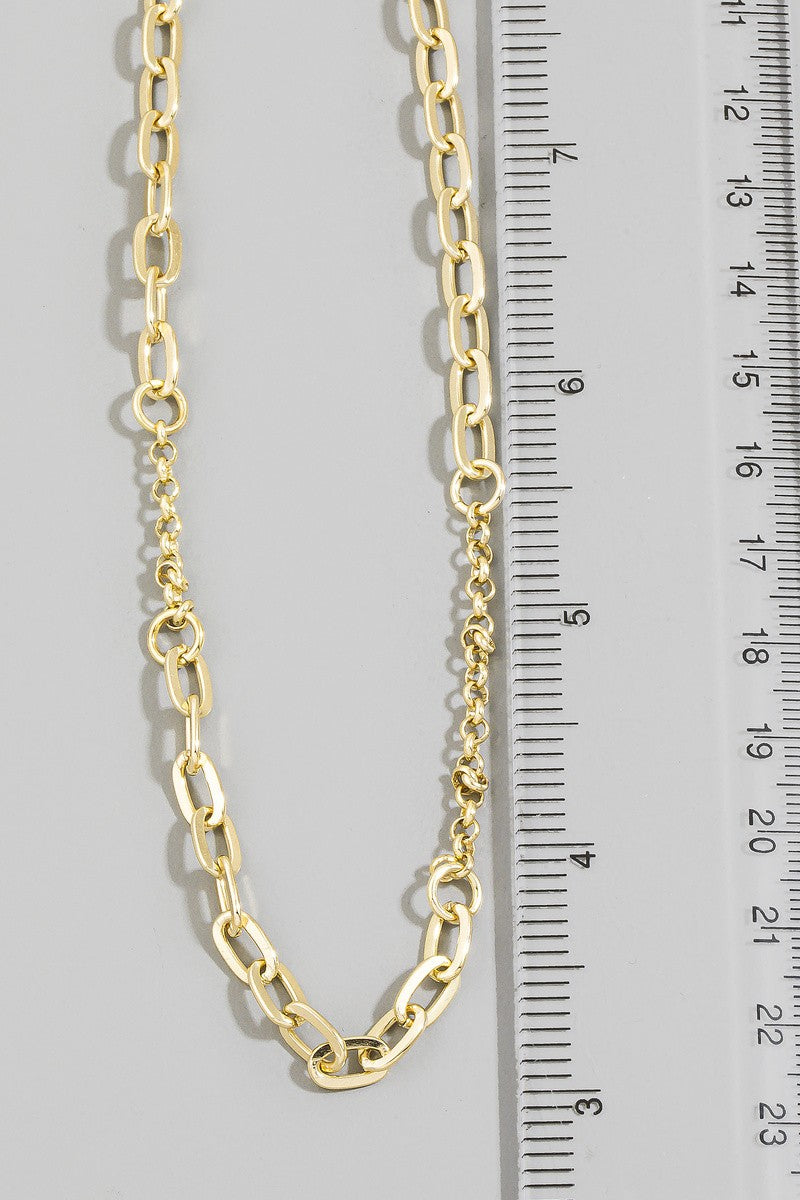 Mixed Link Chain Necklace