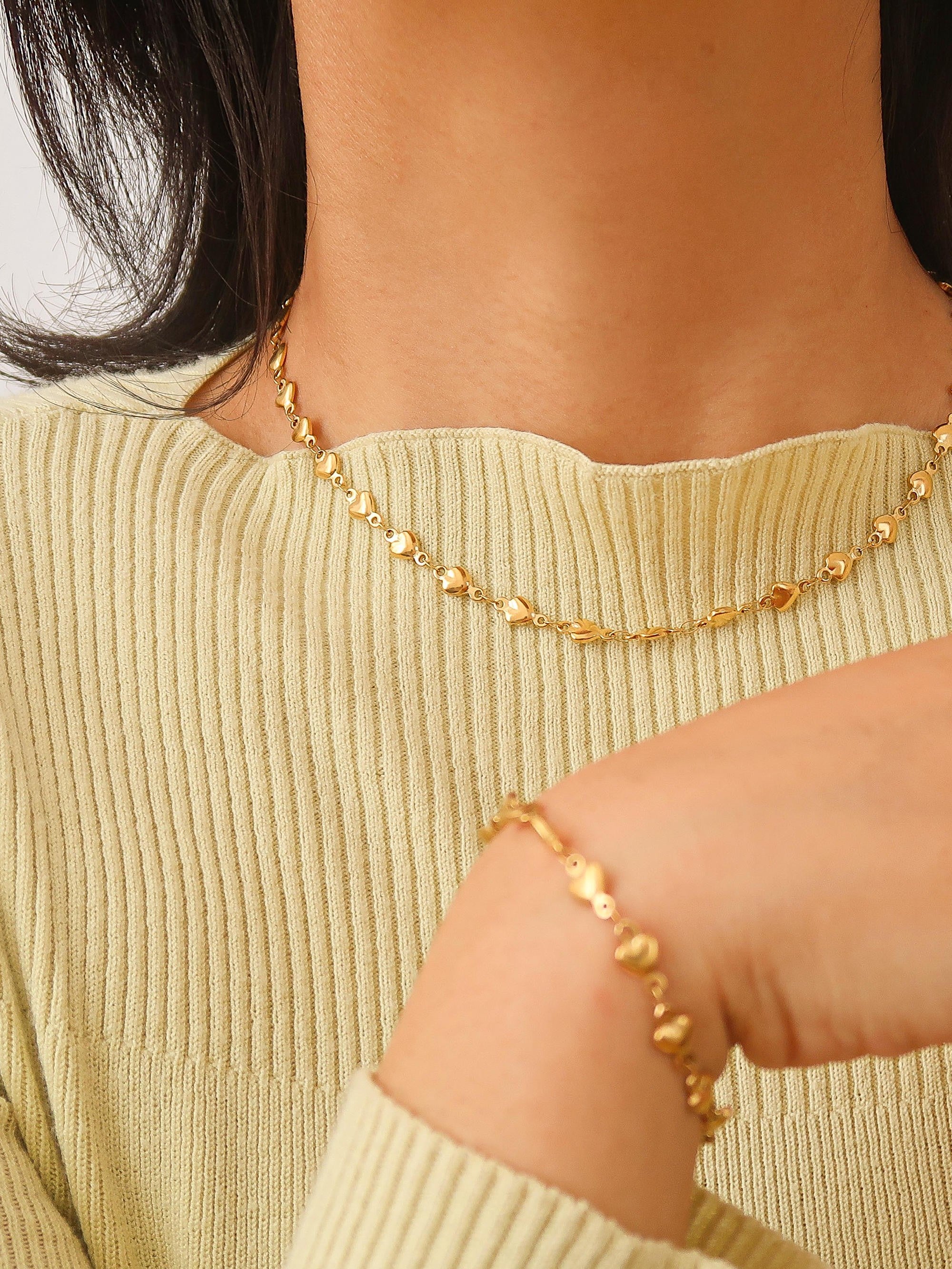 Madeleine Petite Heart Chain Necklace