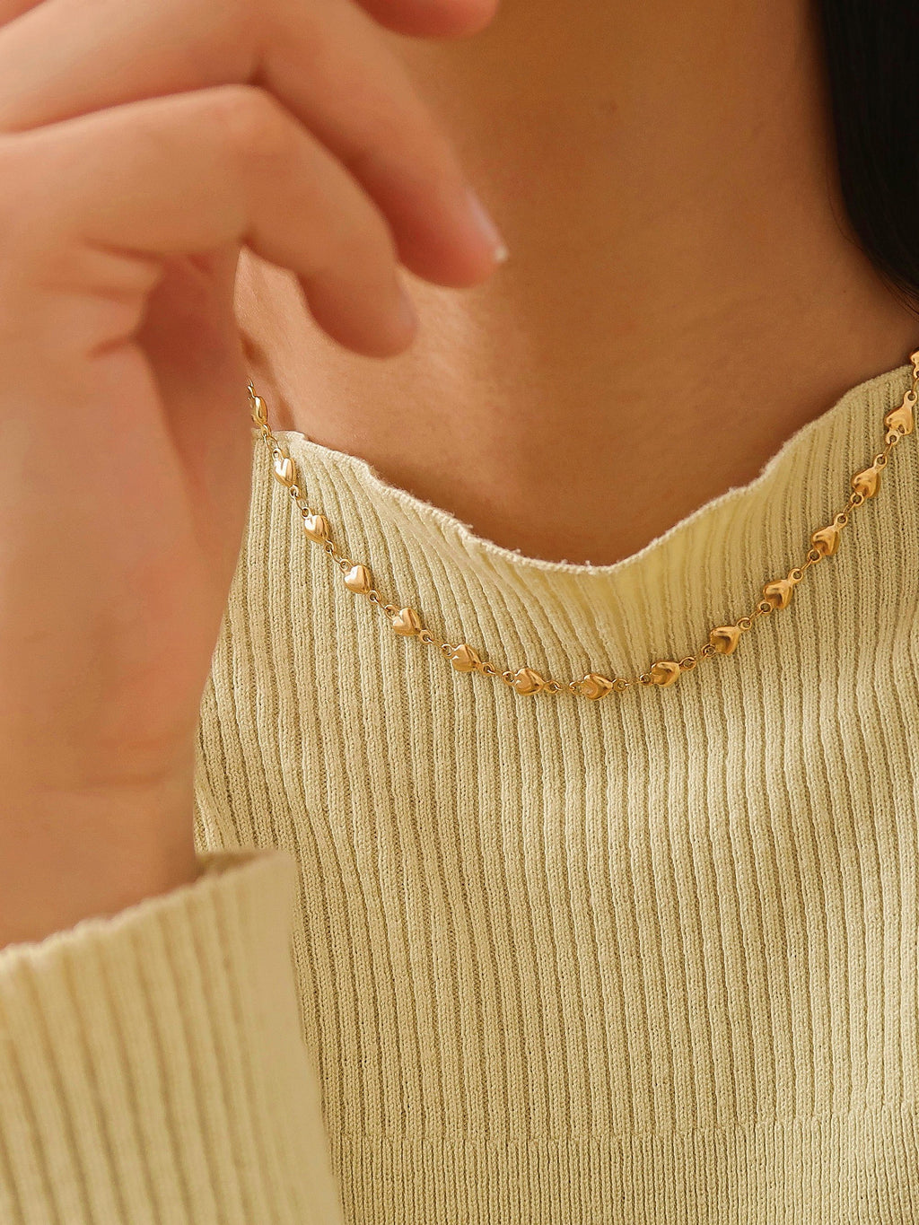Madeleine Petite Heart Chain Necklace