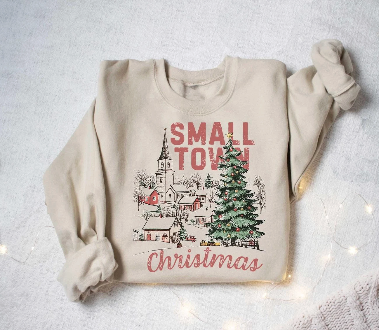Small Town Christmas Crew Sweatshirt