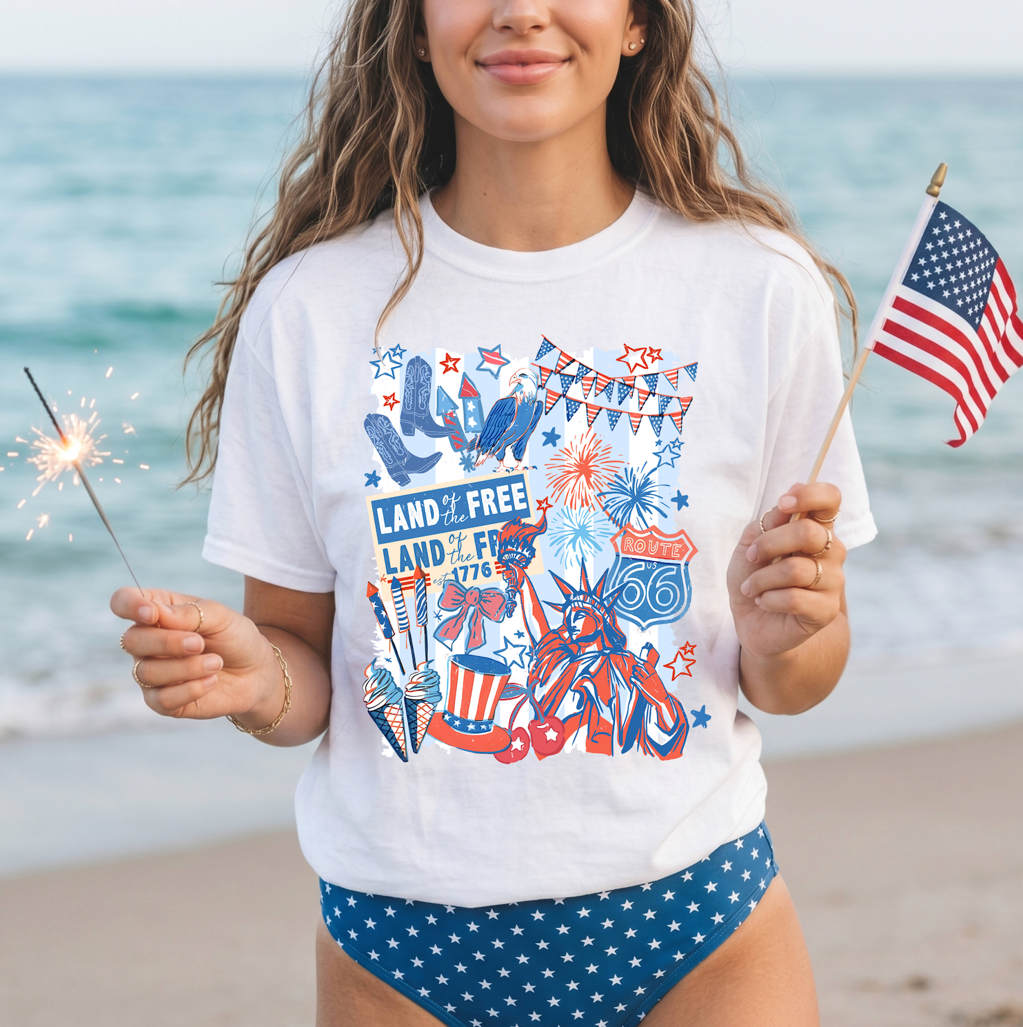 *PREORDER* July 4th Collage Tee