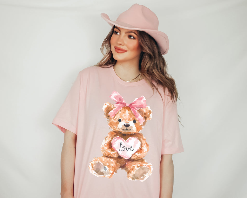 Teddy Bear Love Tee or Crew Sweatshirt